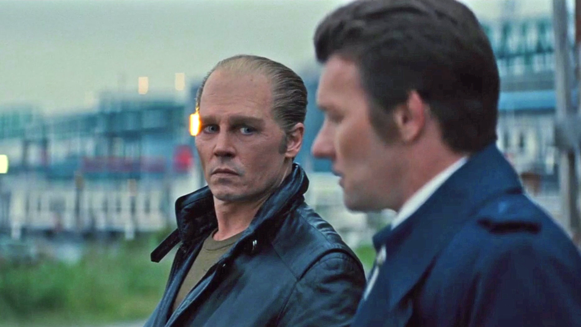 Johnny Depp and Joel Edgerton in 'Black Mass'