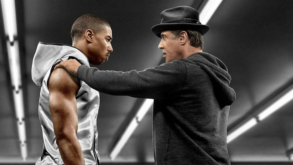 Michael B. Jordan and Sylvester Stallone in 'Creed'
