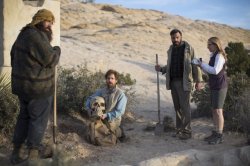 Sam Rockwell, Jemaine Clement, and Amy Ryan in 'Don Verdean'