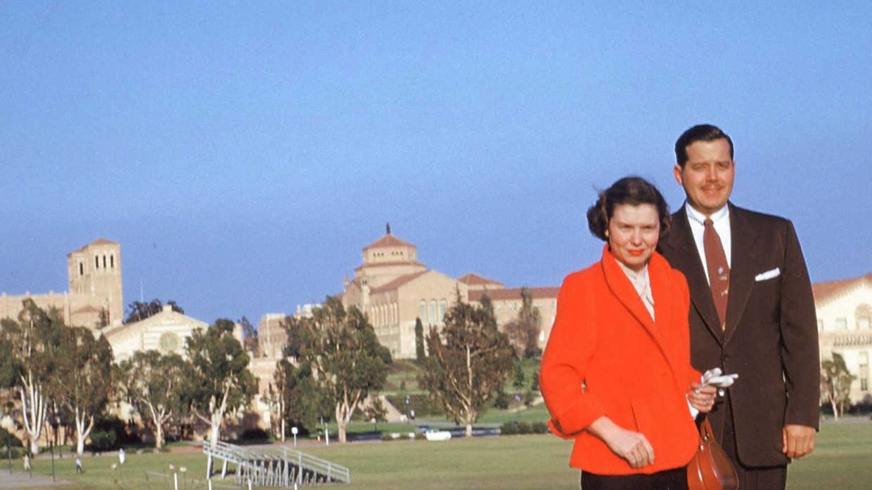 Vonette and Bill Bright at UCLA, where they founded Campus Crusade for Christ