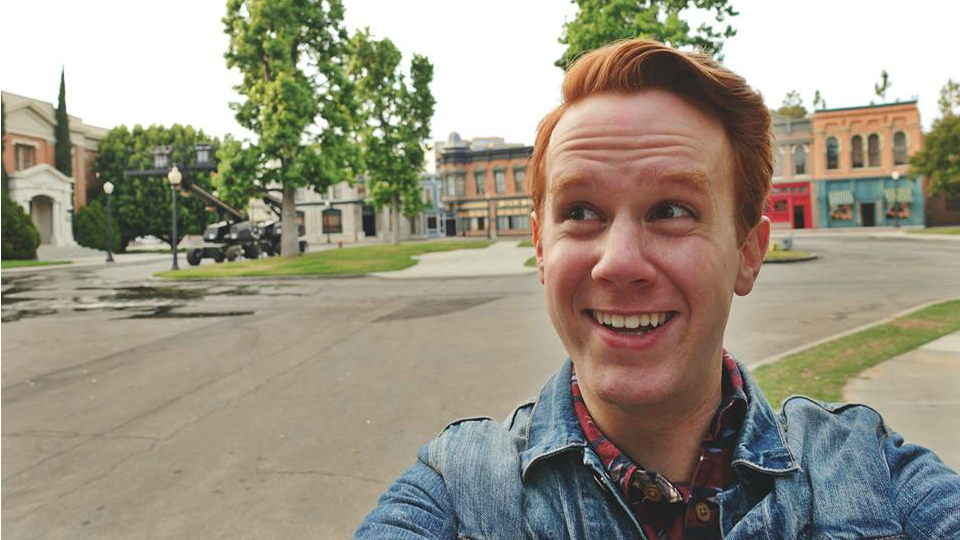 Kevin Porter on the WB lot where Gilmore Girls was filmed.