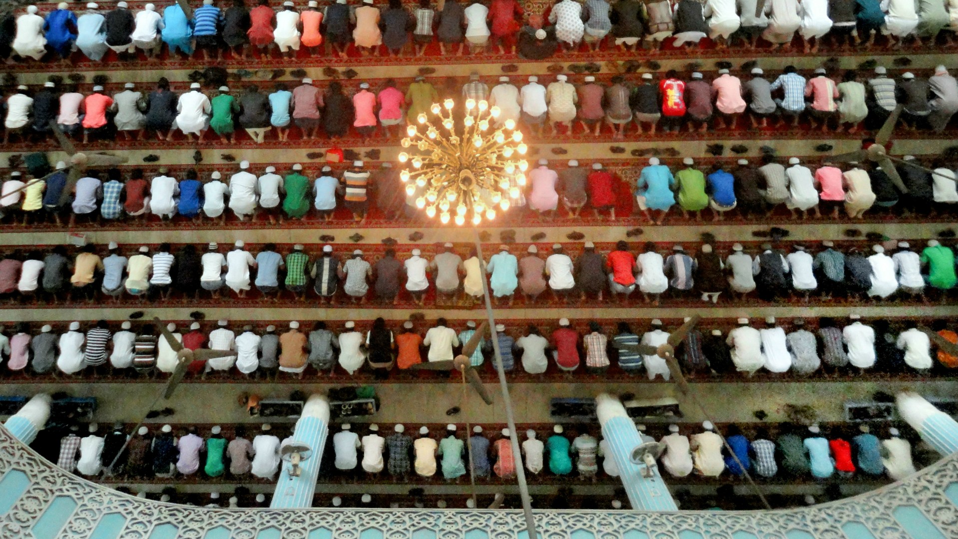 Prayers at a mosque in Dhaka, capital of Bangladesh.