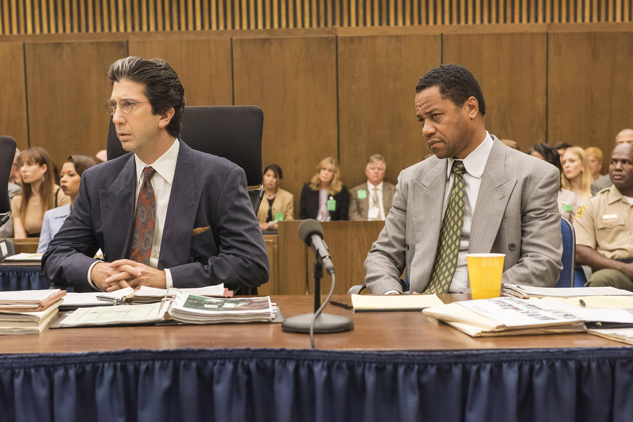 David Schwimmer and Cuba Gooding, Jr. in 'The People Vs. O.J. Simpson'