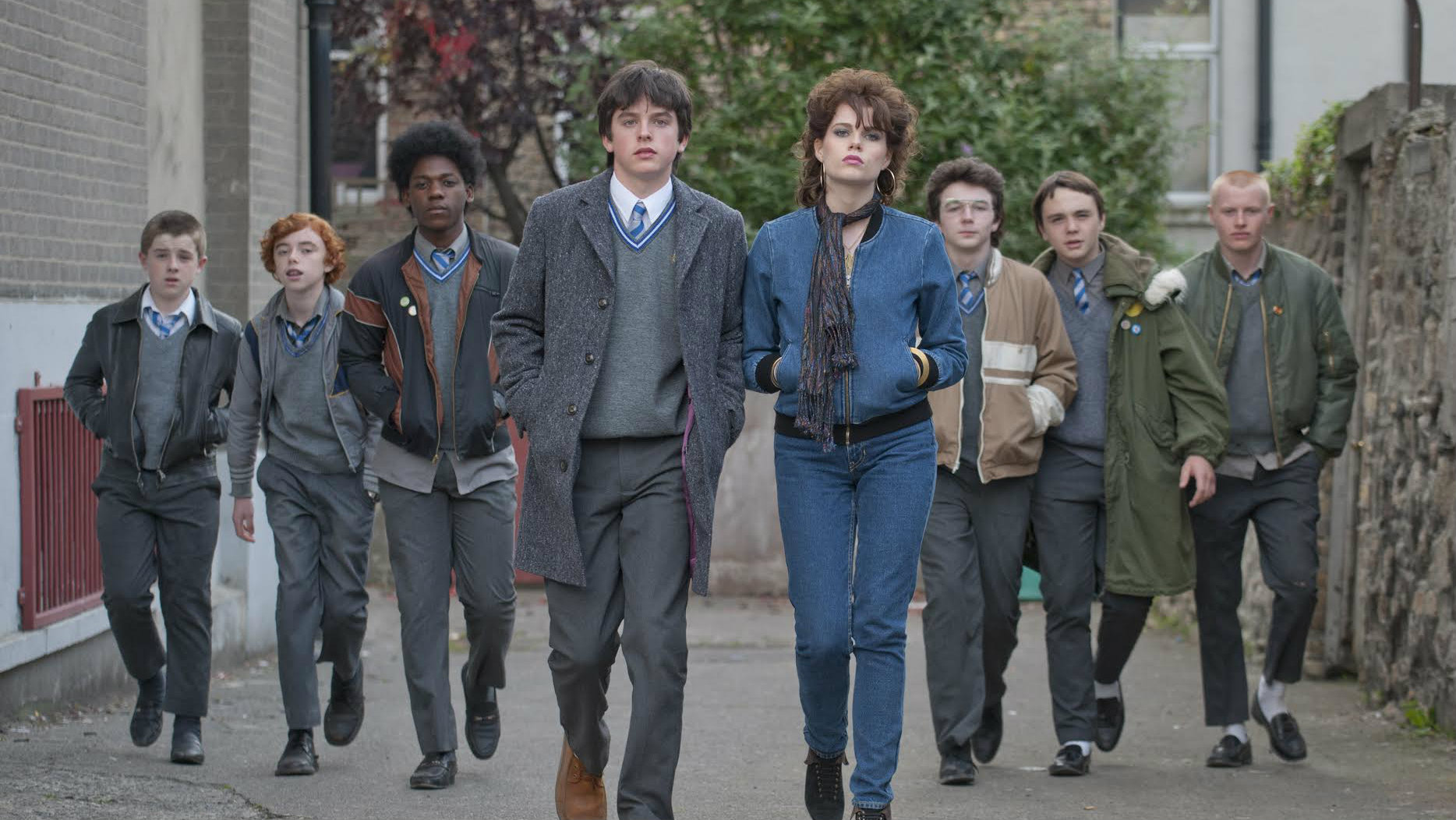 Ferdia Walsh-Peelo, Lucy Boynton, and Ian Kenny in 'Sing Street'