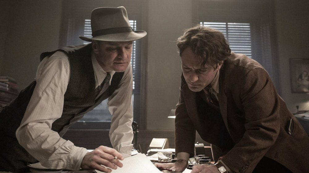 Colin Firth and Jude Law in 'Genius'