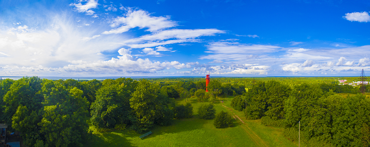 The Rear Range lighthouse in Viimsi, Estonia.