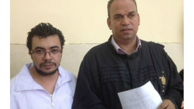 Mohamed Hegazy and his attorney Karam Ghobrial