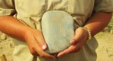 An ancient Christian gravestone found in Kazakhstan.