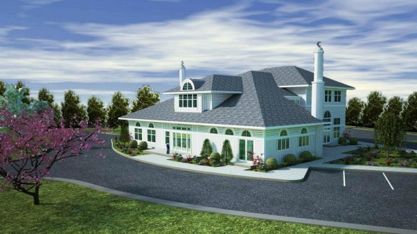 The proposed mosque