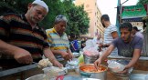 Egyptian Christians prepare a free iftar meal for Muslim neighbors in Cairo on June 18, 2017.