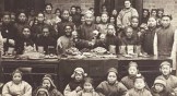 A group of Chinese Christians gathered for Christmas, circa 1905.