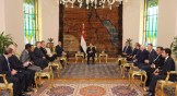 US evangelicals meet with Egypt's president.