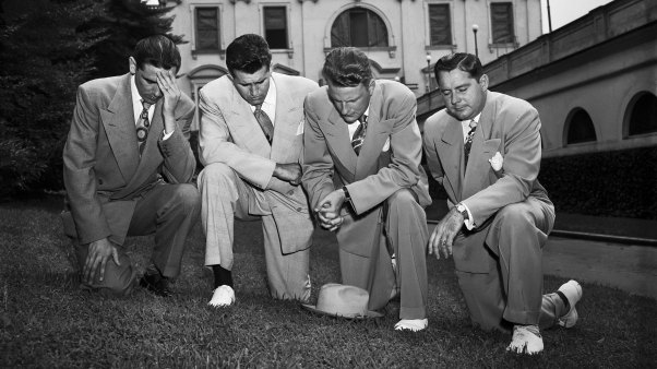 After Graham and his associates prayed in front of photographers after meeting Truman, the President barred him from White House events, and later lamented, ‘He’s one of those counterfeits. . . . All he’s interested in is getting his name in the paper.’