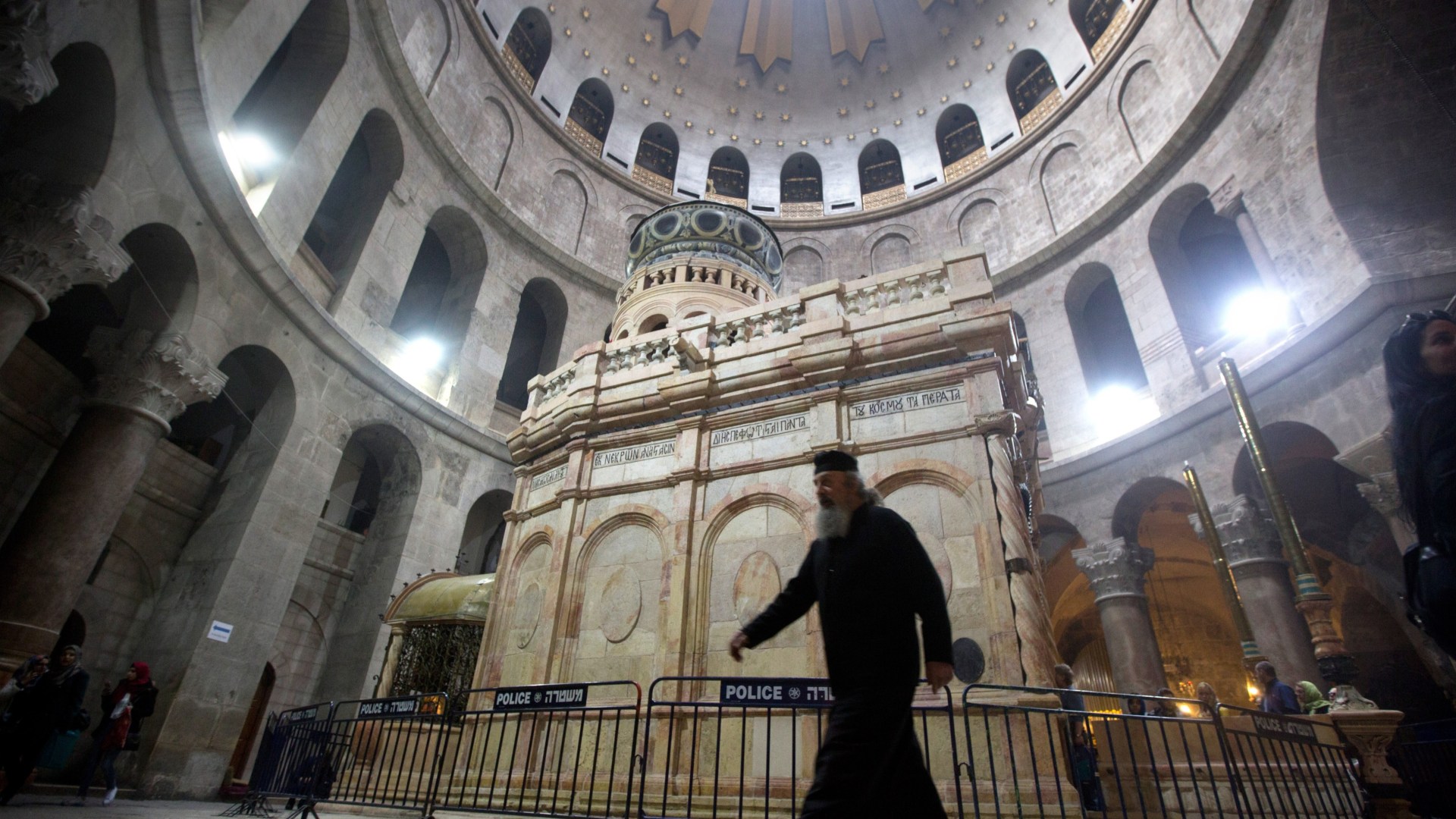 Jesus' tomb inside the Church of the Holy Sepulchre in Jerusalem