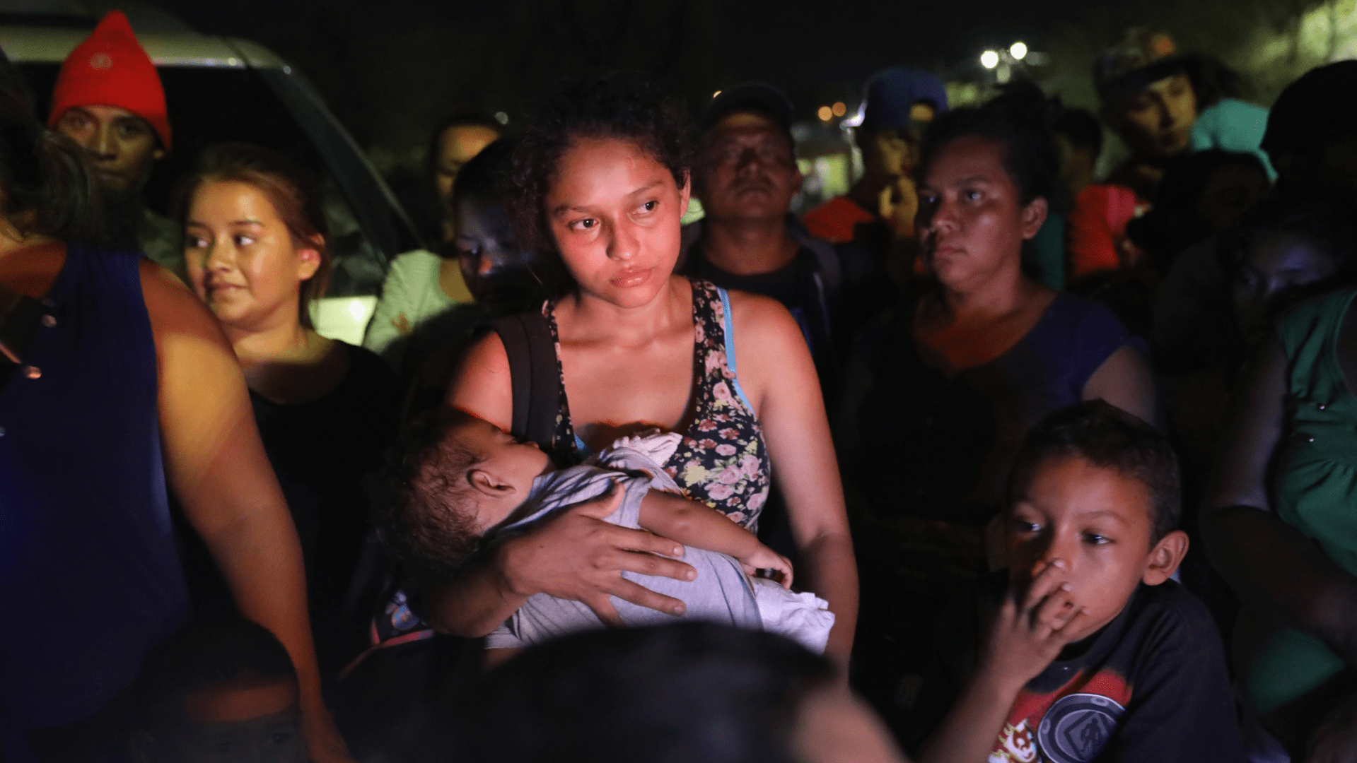 A caravan of Central Americans seeking asylum in the US made its way through Mexico in April.