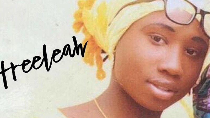 An advocacy image on behalf of Leah Sharibu.