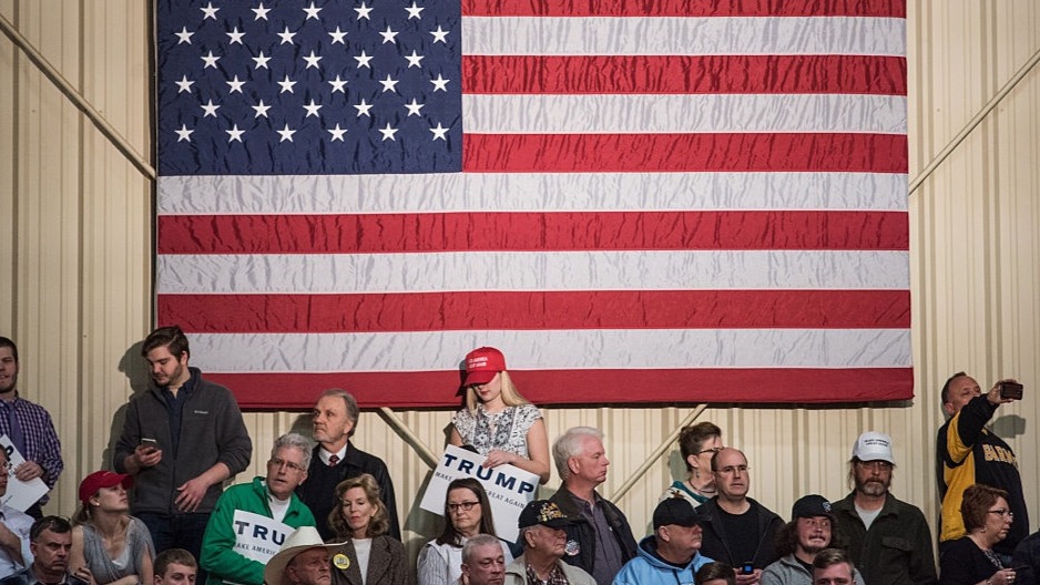 A Trump campaign rally in North Carolina.