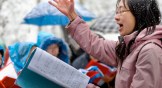 Shouwang Church in Beijing was forced to worship outside starting in 2009.
