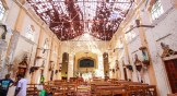 St. Sebastian's Church after the attack