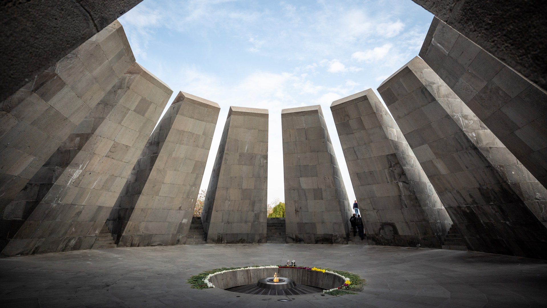 The Armenian Genocide memorial complex in Yerevan, Armenia.