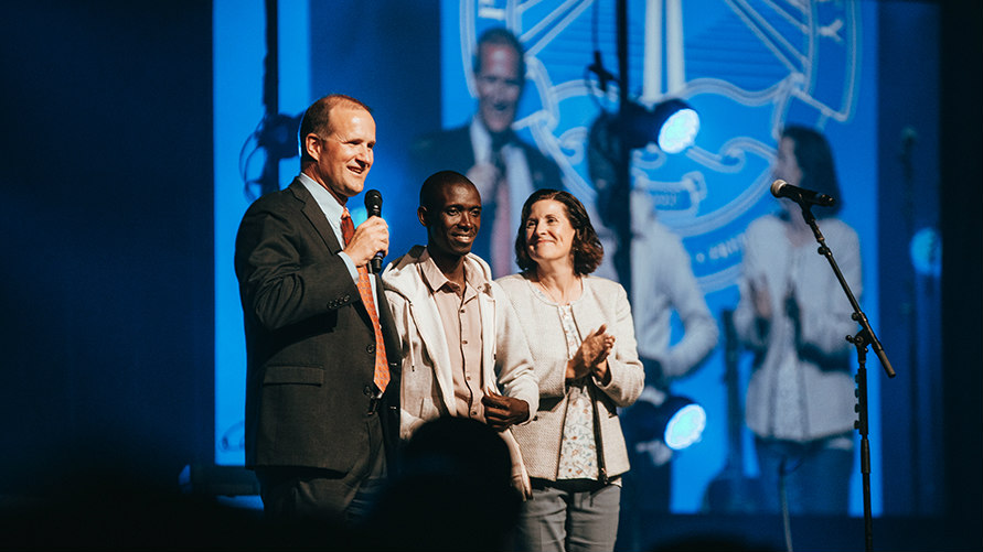 Jim Gash, Tumusiime Henry, and Joline Gash