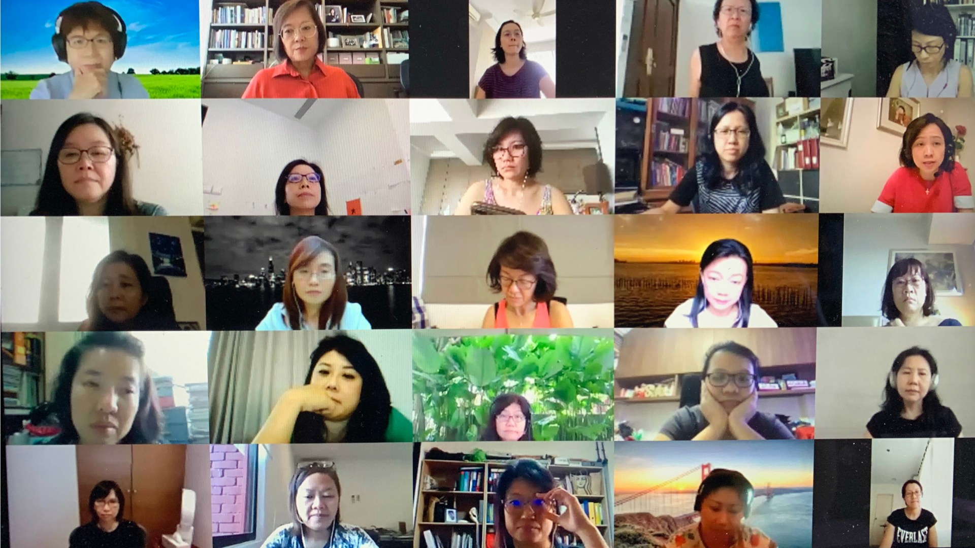 A BSF class in Singapore, now meeting by video due to the COVID-19 outbreak.