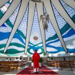 The Palm Sunday Mass (Missa de Ramos) at the Brasilia Cathedral was closed to the public due to the coronavirus pandemic on April 5, 2020.