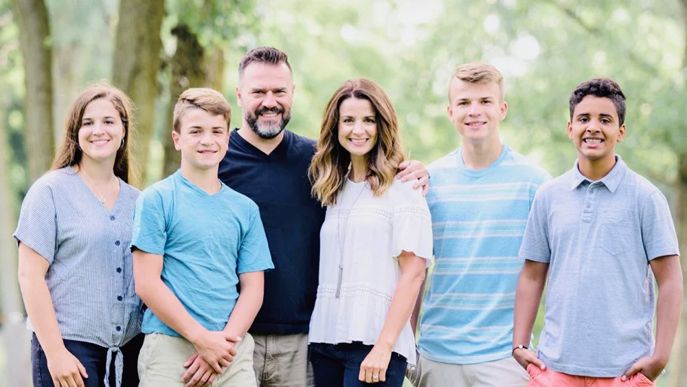Pastor David Dummitt and his family