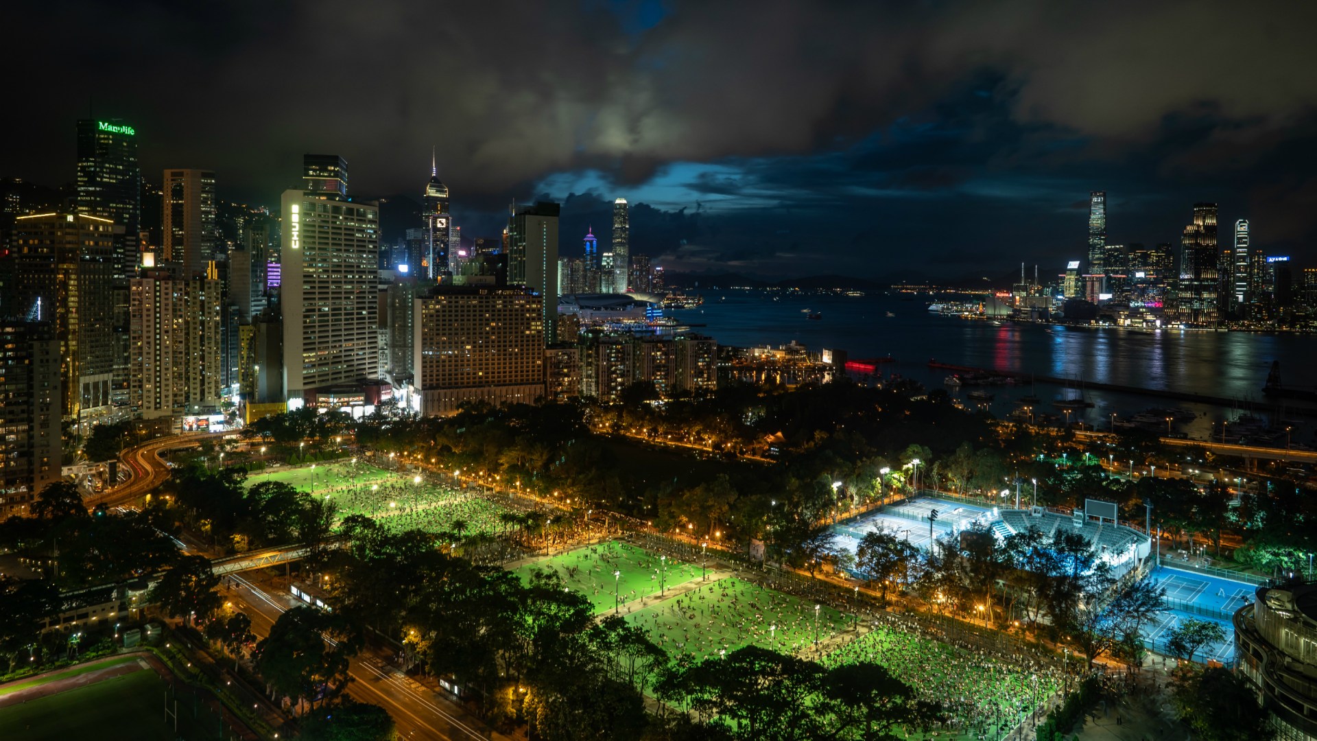 Thousands gathered June 4 for the annual memorial vigil in Hong Kong's Victoria Park to mark the 1989 Tiananmen Square Massacre despite a police ban citing coronavirus social distancing restrictions.