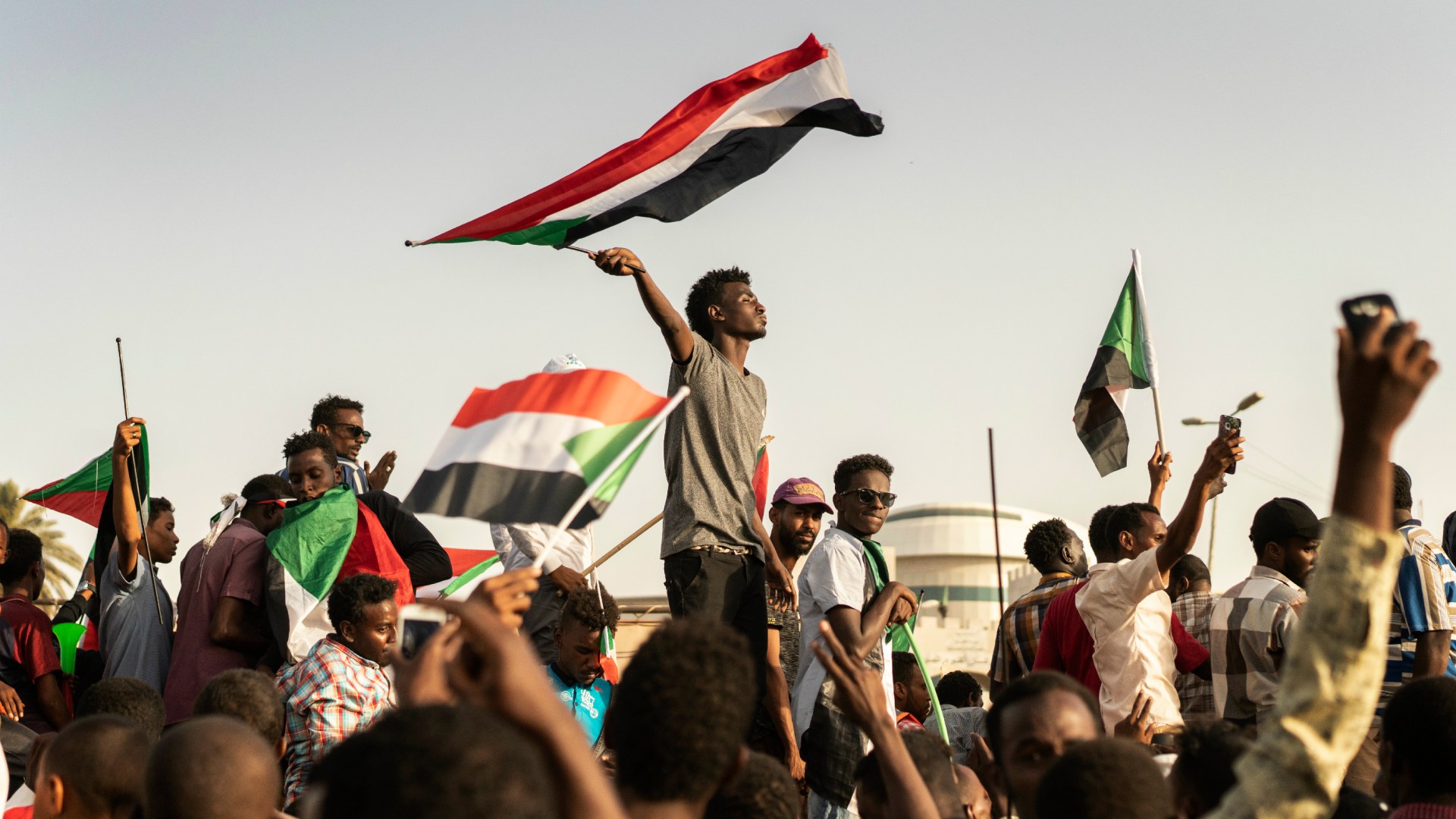 Khartoum protesters calling for civilian rule in 2019.