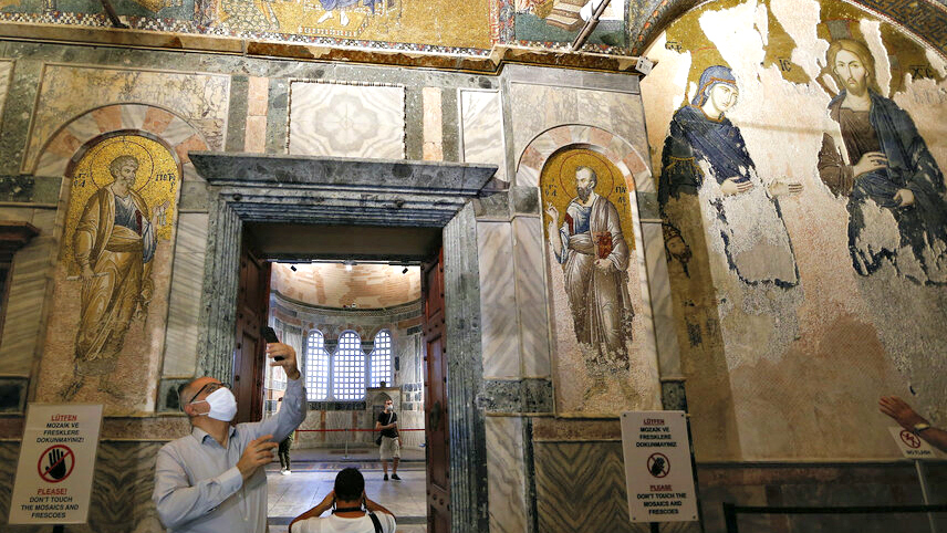 St. Saviour Church in Chora (Kariye) in Istanbul on August 21.