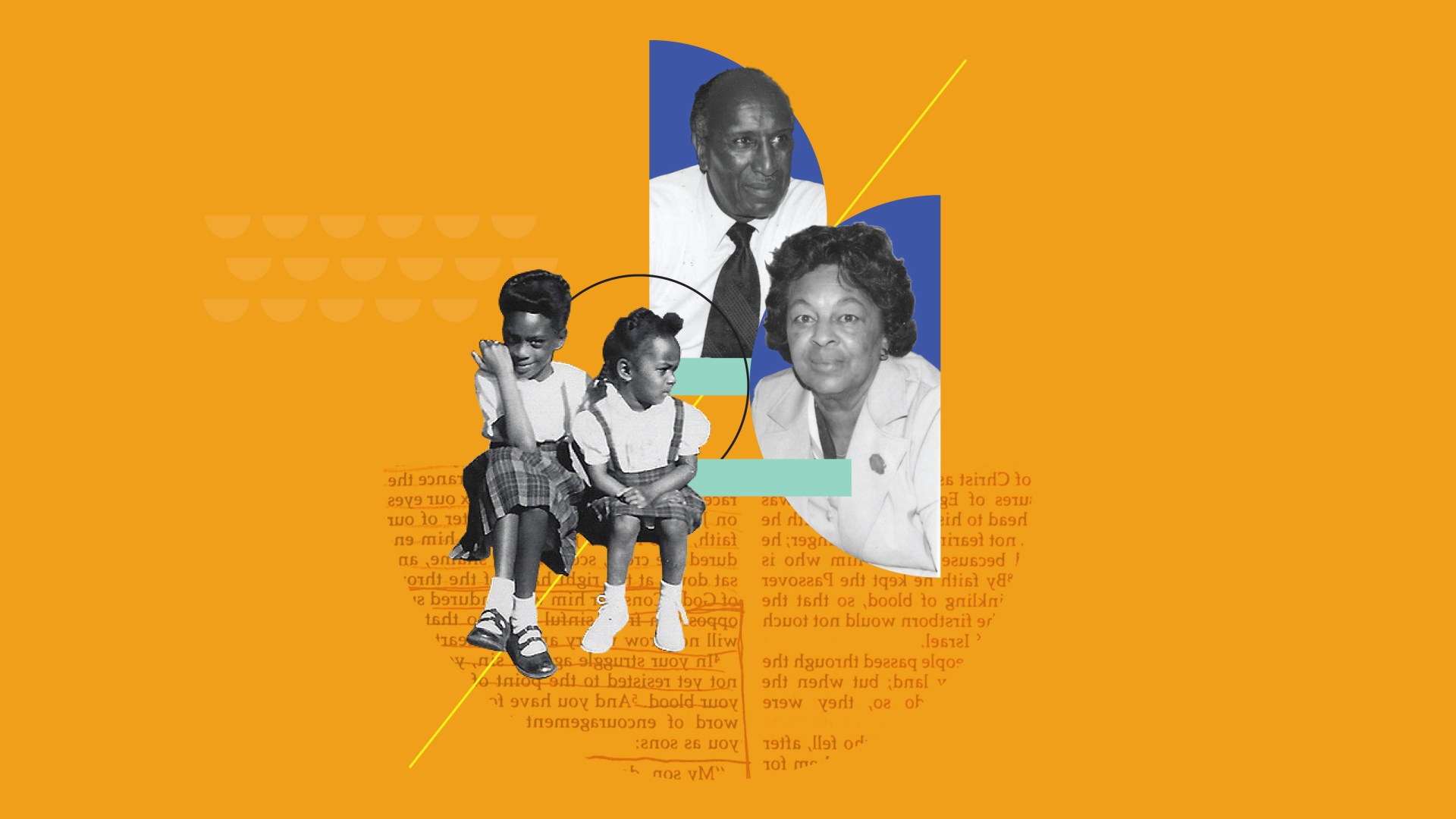 Patricia Raybon with her big sister and parents
