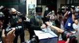 Metropolitan Amfilohije Radovic of the Serbian Orthodox Church in Montenegro votes on August 30.