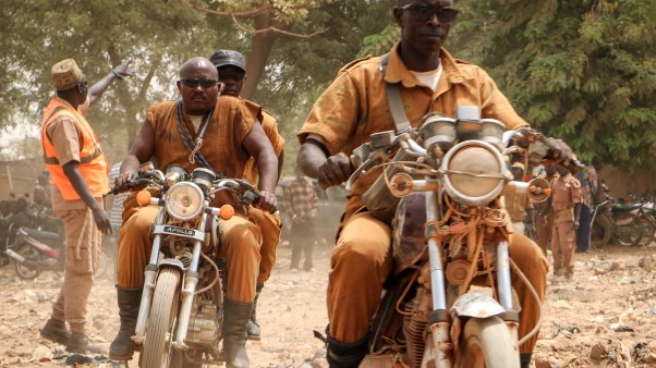 Civilian militia members in Burkina Faso