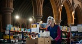 St Margaret’s Church in South London serves as a food bank warehouse and distribution center.
