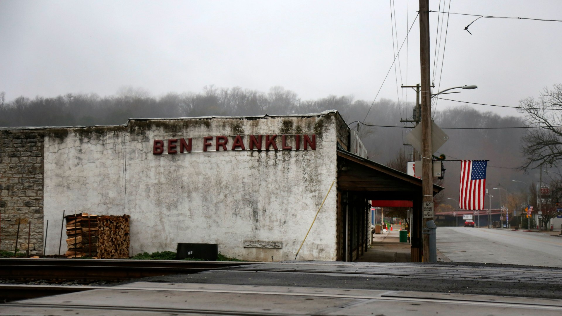 Main Street in Noel, Missouri.