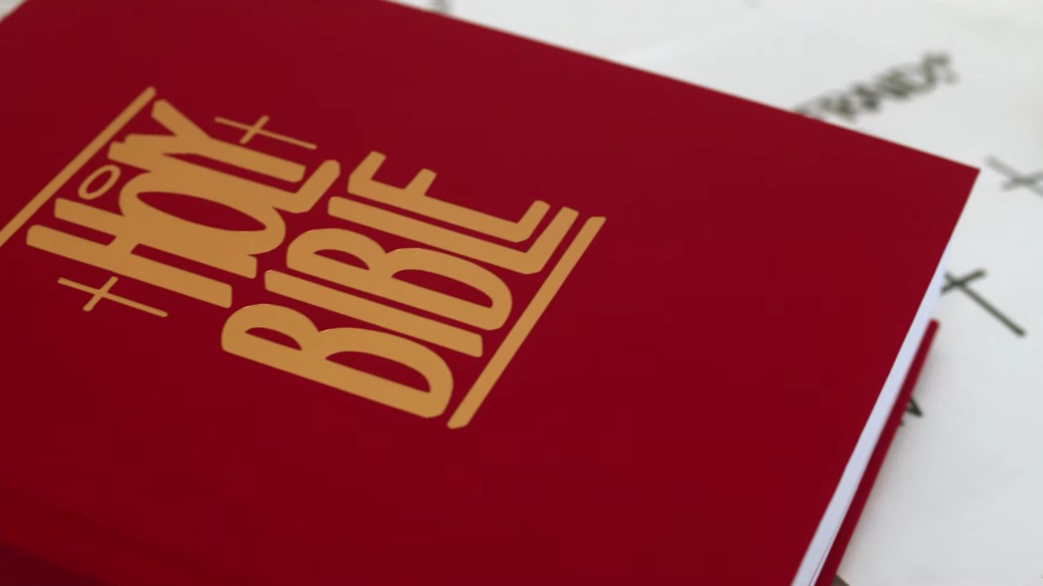 The new Bible incorporates calligraphy from artist Eric Haze. The company says 10 percent of gross sales will benefit Compassion International.