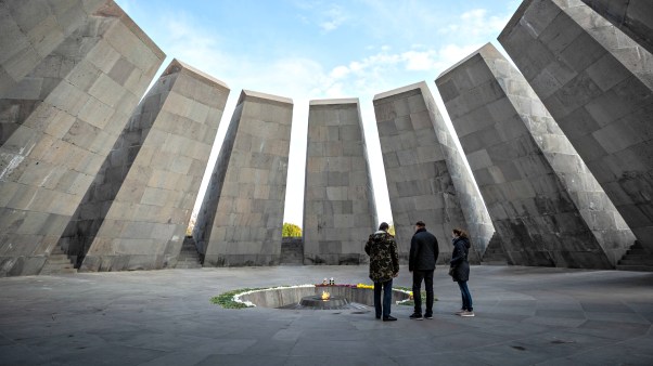 The Armenian Genocide memorial complex in Yerevan, Armenia.