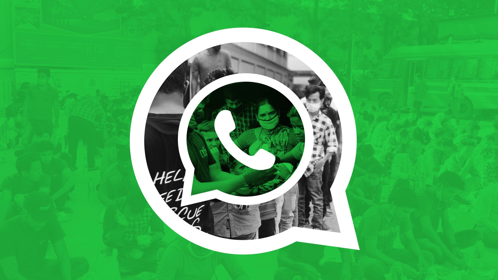 Indian Christian volunteers used WhatsApp to assist migrants and distribute food during the pandemic.
