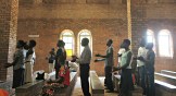 A Sunday church service near the borders of South Sudan, DR Congo, and the Central African Republic. A study ranks all three among the nine nations where Baptists are most vulnerable.
