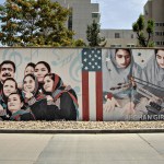 Murals are seen along the walls at a quiet US embassy on July 30, 2021 in Kabul, Afghanistan.