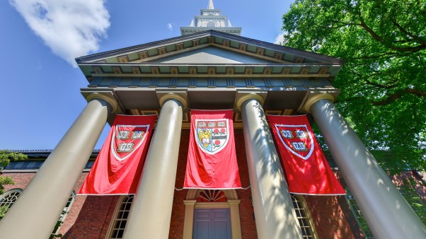 Memorial Church at Harvard University campus in Cambridge, Massachusetts