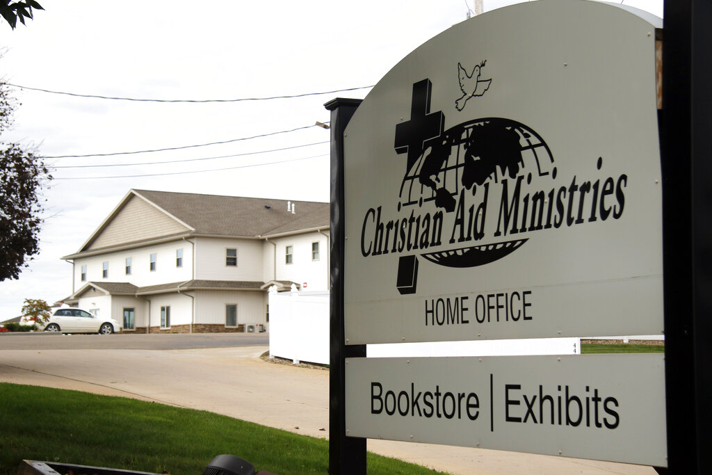 Christian Aid Ministries in Berlin, Ohio, is seen here on Sunday, October 17, 2021, after news that a gang kidnapped a group of 17 missionaries after a visit to an orphanage.