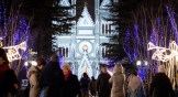 Beijing's Xishiku Cathedral decorated for a Christmas Eve mass in 2019.