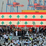 Maronite Catholic Patriarch Bechara al-Rai leads a Mass at the port of Lebanon’s capital Beirut on August 4, 2021, on the first anniversary of the blast that ravaged the port and the city.