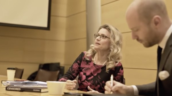 Päivi Räsänen, a parlimentarian, consulting with lawyers. She expects the case against her to be appealed.