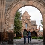 The seventh-century Church of St. Gayane in Vagharshapat, the religious center of Armenia, located within walking distance from Etchmiadzin Cathedral.