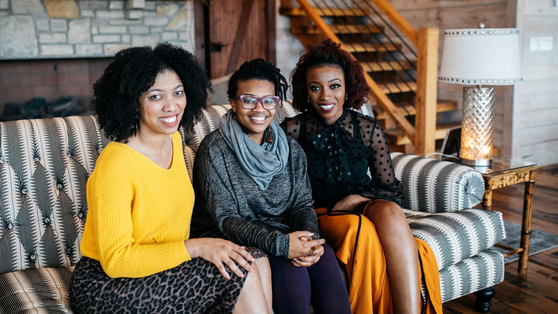 From left to right: Christina Edmondson, Michelle Higgins, and Ekemini Uwan