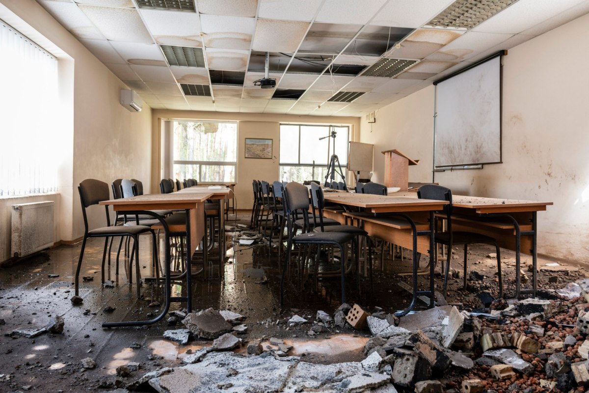 Irpin Bible Seminary will wait to repair its building, in case the Russians return. Today, the 800-plus students stay connected via a daily devotion on Zoom.