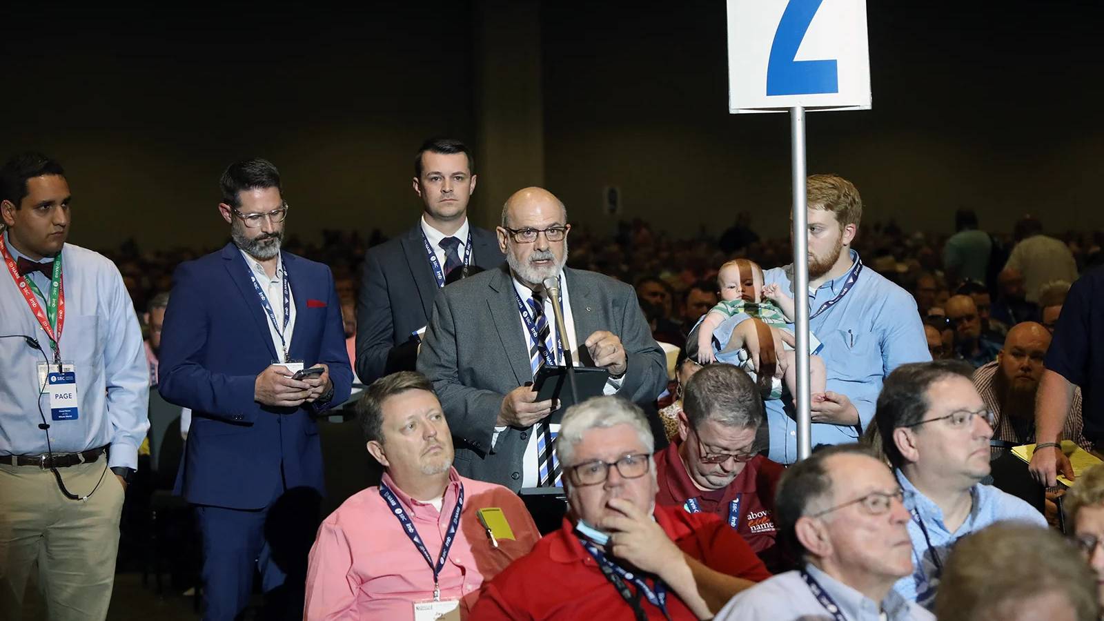 Bill Ascol, shown here at the 2021 Southern Baptist annual meeting, is involved with the Free the States Action Fund, an abortion abolitionist group.
